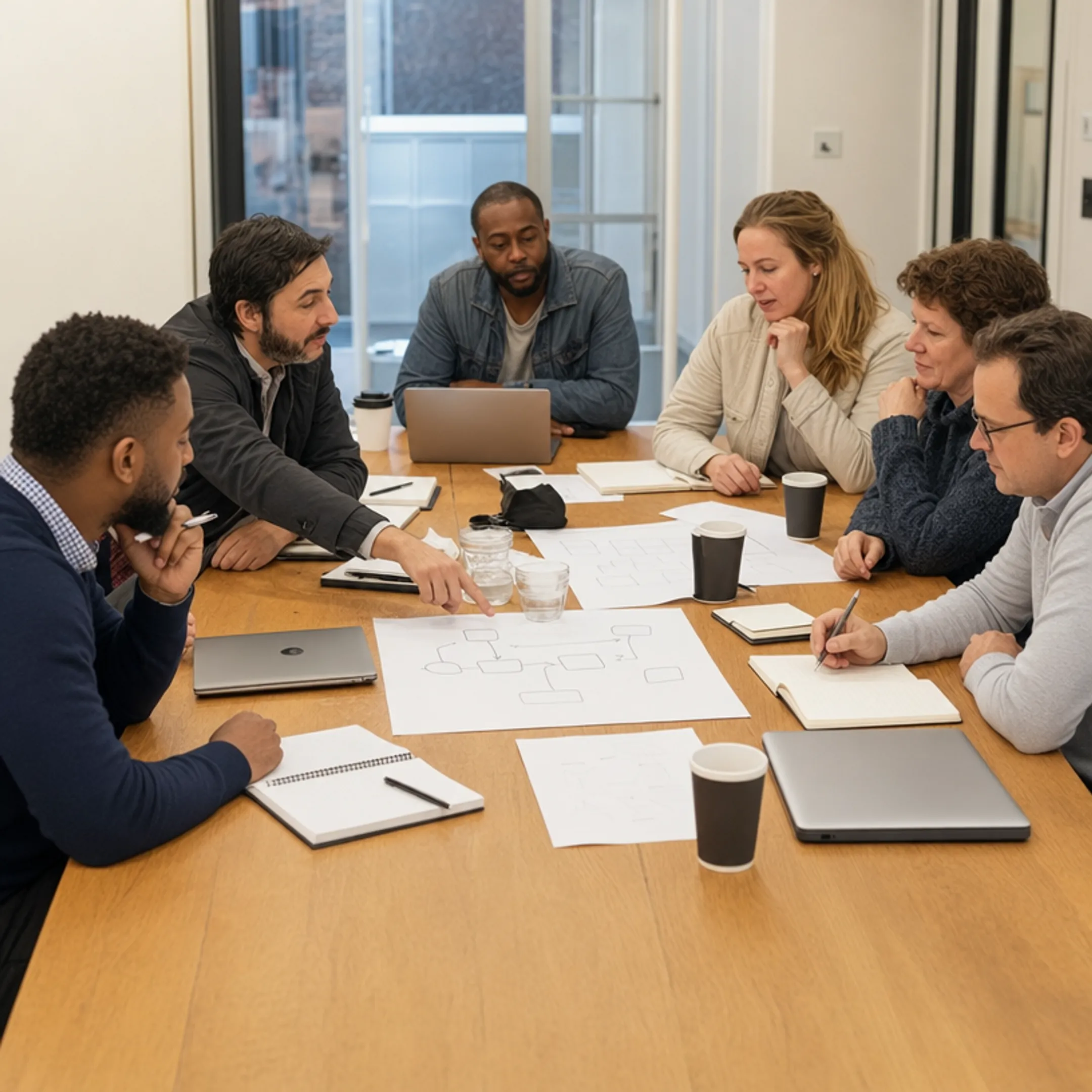 Revenue operations team evaluating an artificial intelligence project strategy
