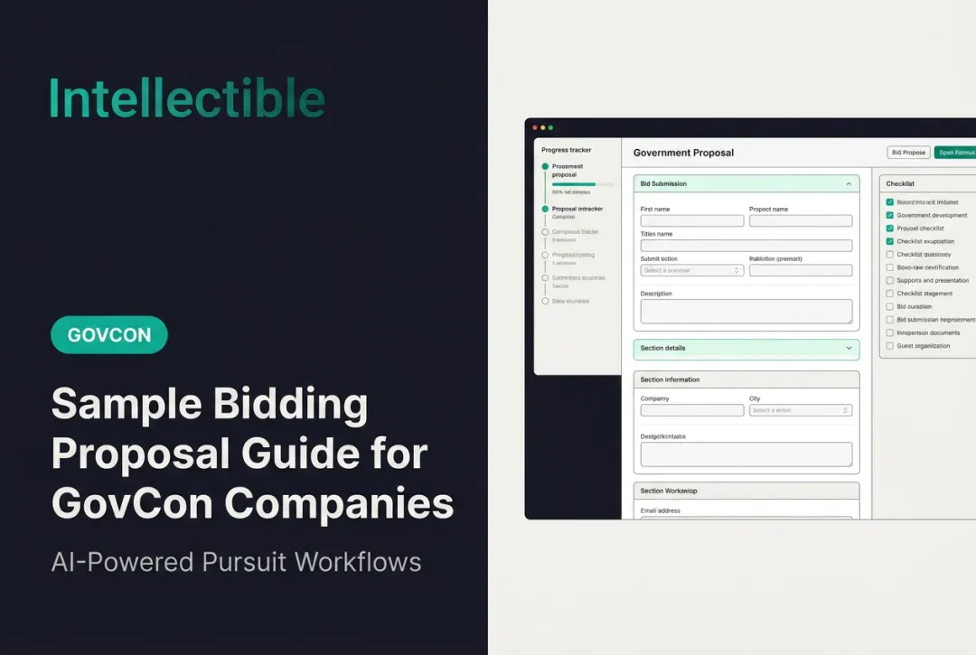 Sample Bidding Proposal Guide for GovCon Companies