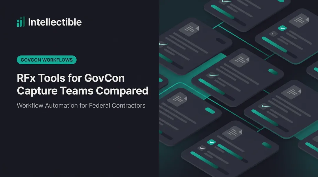 RFx Tools for GovCon Capture Teams Compared