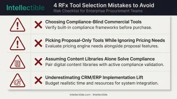 Common mistakes GovCon teams make selecting RFx tools