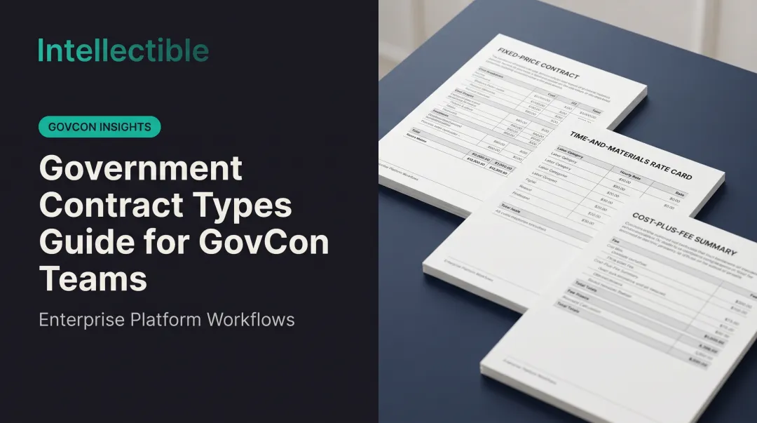 Government Contract Types Guide for GovCon Teams
