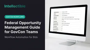 Federal Opportunity Management Guide for GovCon Teams