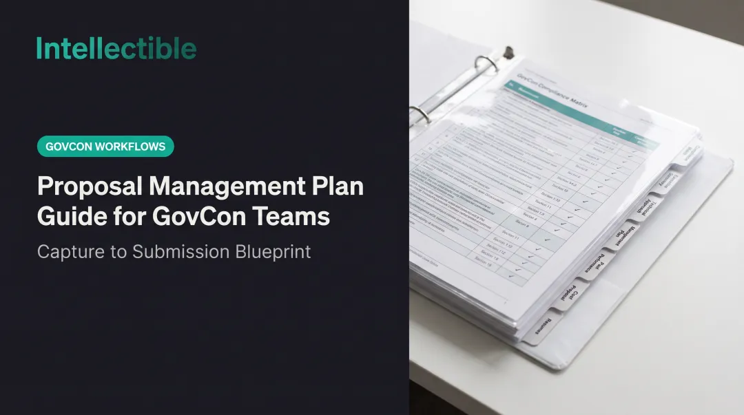 Proposal Management Plan Guide for GovCon Teams
