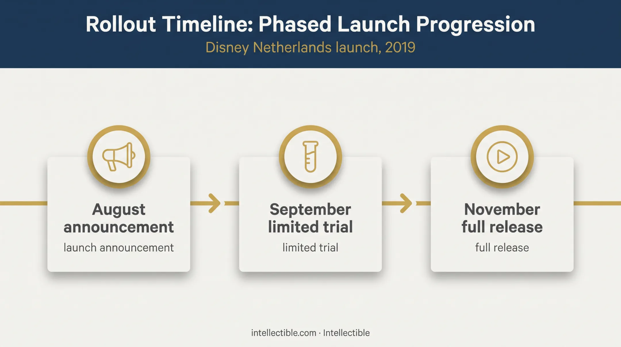 Disney Netherlands launch timeline from announcement to full release