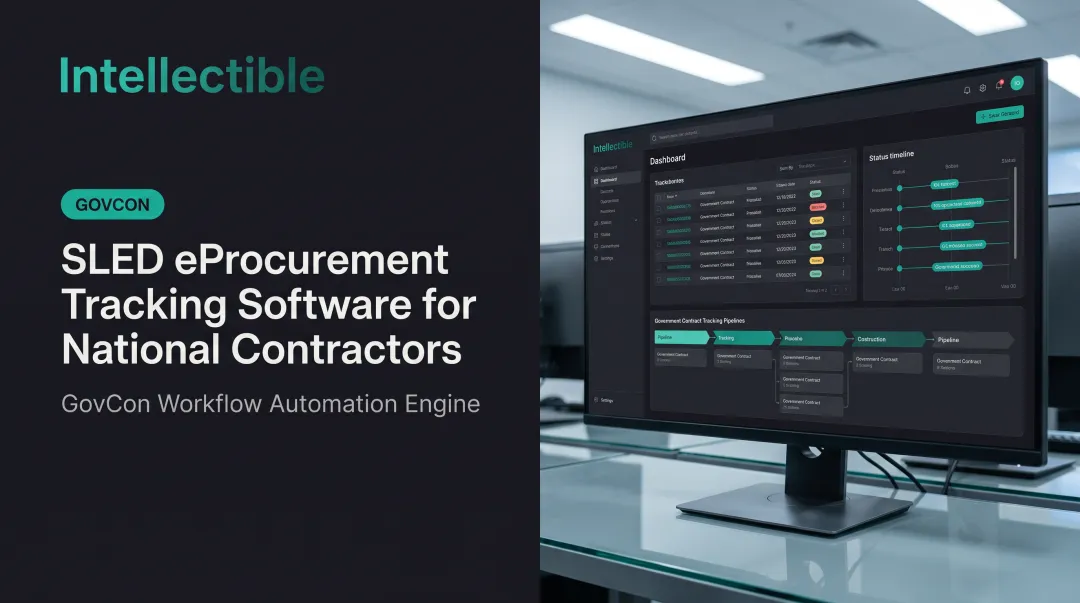 SLED eProcurement Tracking Software for National Contractors