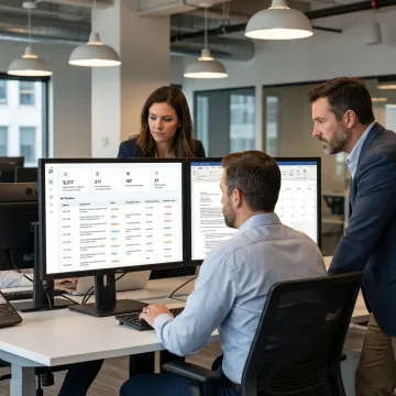 AI GovCon quote automation dashboard
