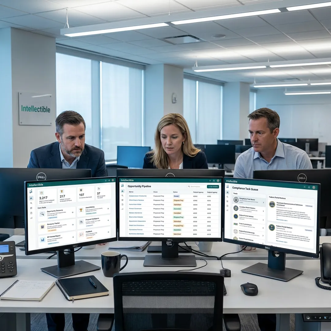 RFP tracking dashboard for government contracting team