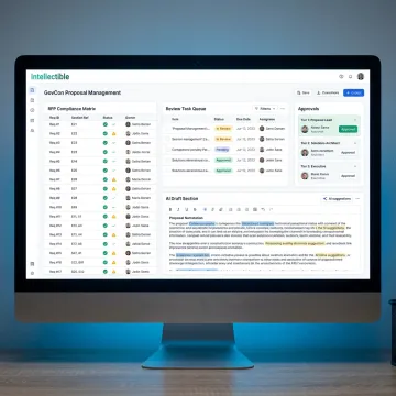 AI proposal workflow dashboard