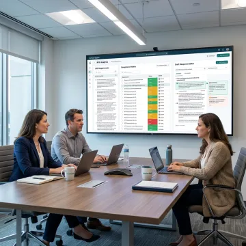 GovCon team using an AI proposal generator