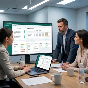 GovCon proposal team reviewing AI workflow
