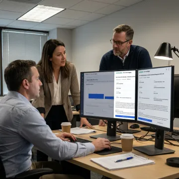 GovCon team reviewing federal contract opportunities