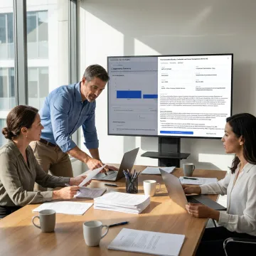 GovCon team reviewing federal opportunity data