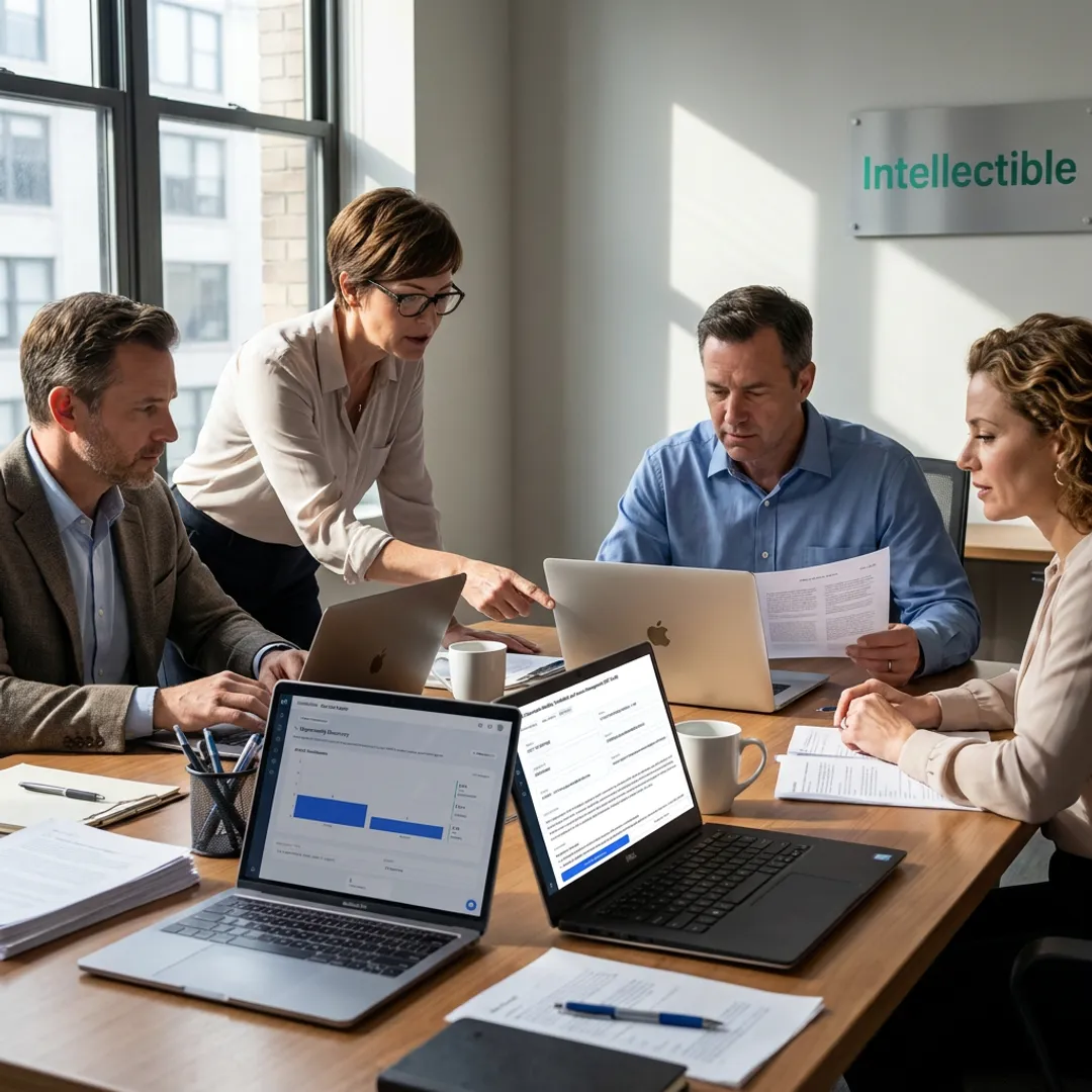 Veteran-led team reviewing federal contract opportunities