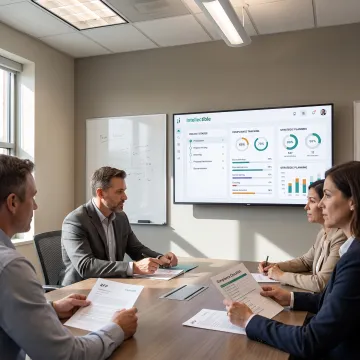 GovCon team collaborating on a proposal