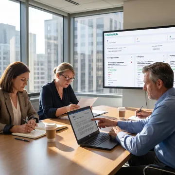 GovCon team reviewing an RFP in a digital proposal workspace