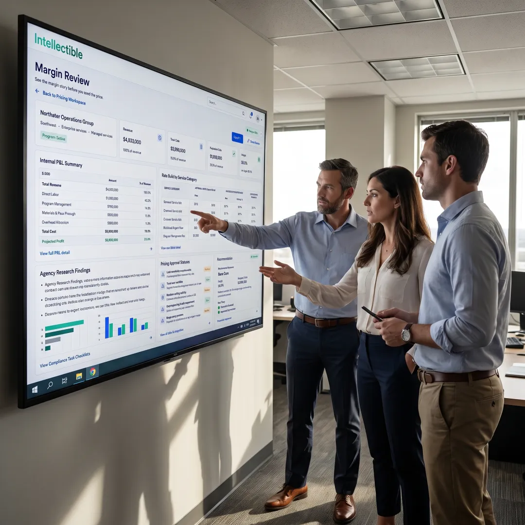 Team using a connected government capture workflow