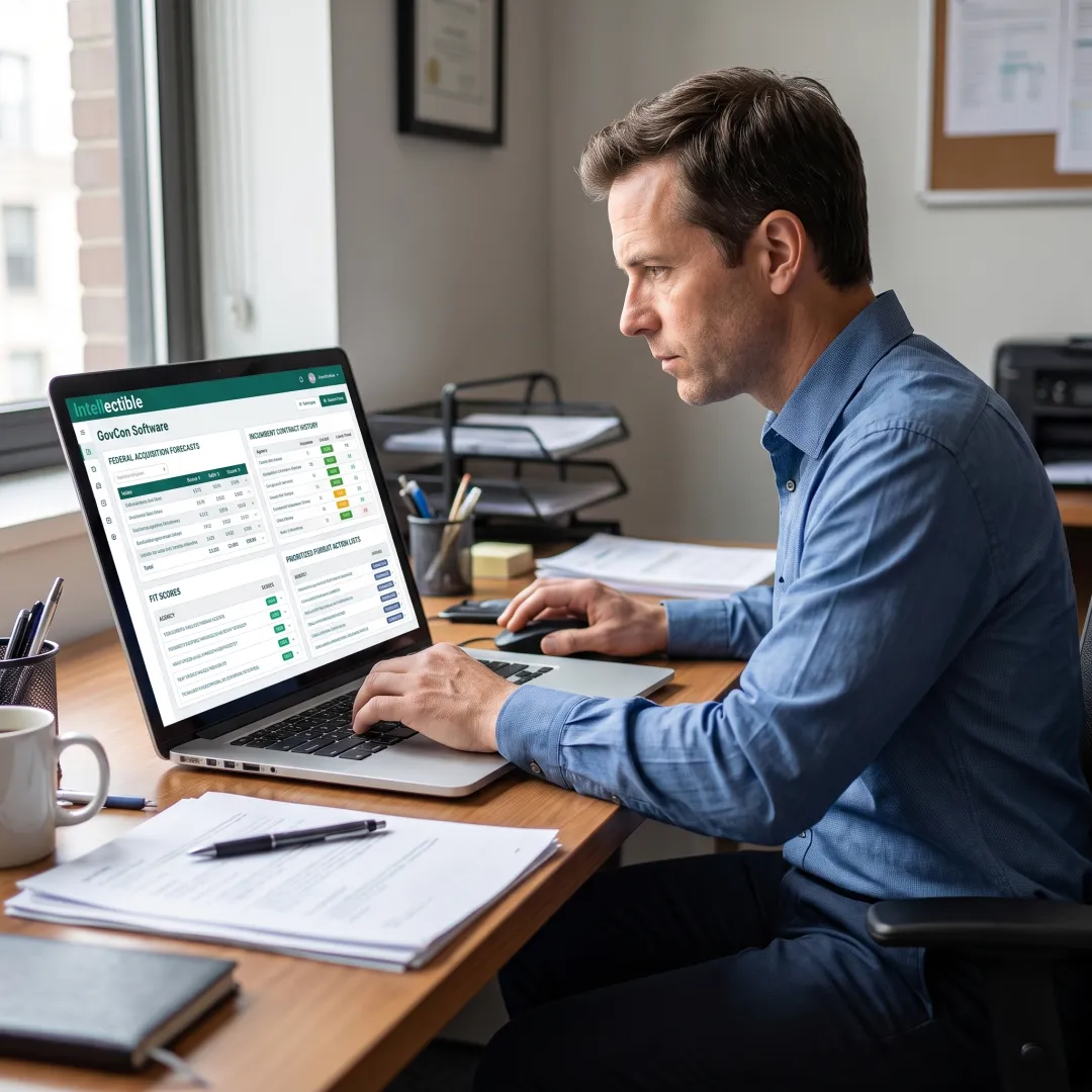 Capture manager using federal opportunity tracking software