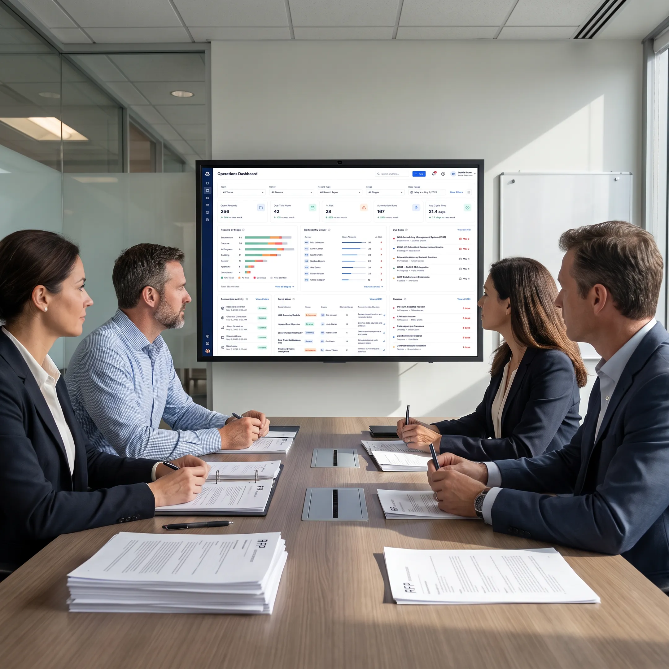 GovCon team managing a proposal deadline