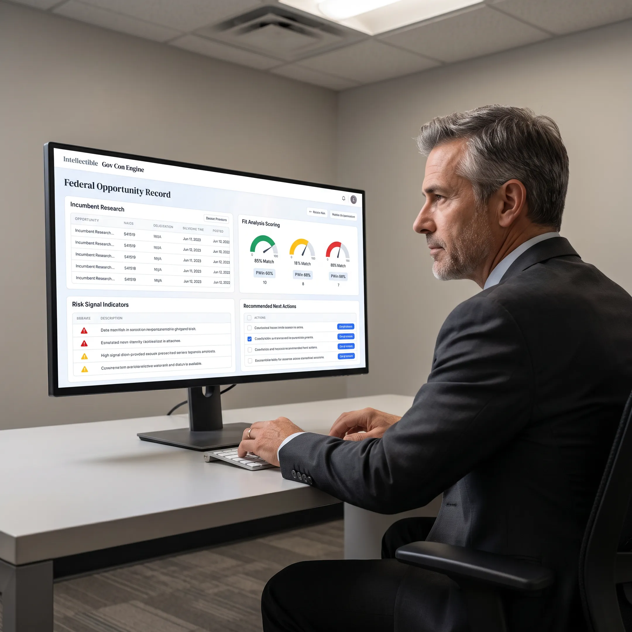 Capture manager using an AI pursuit workspace