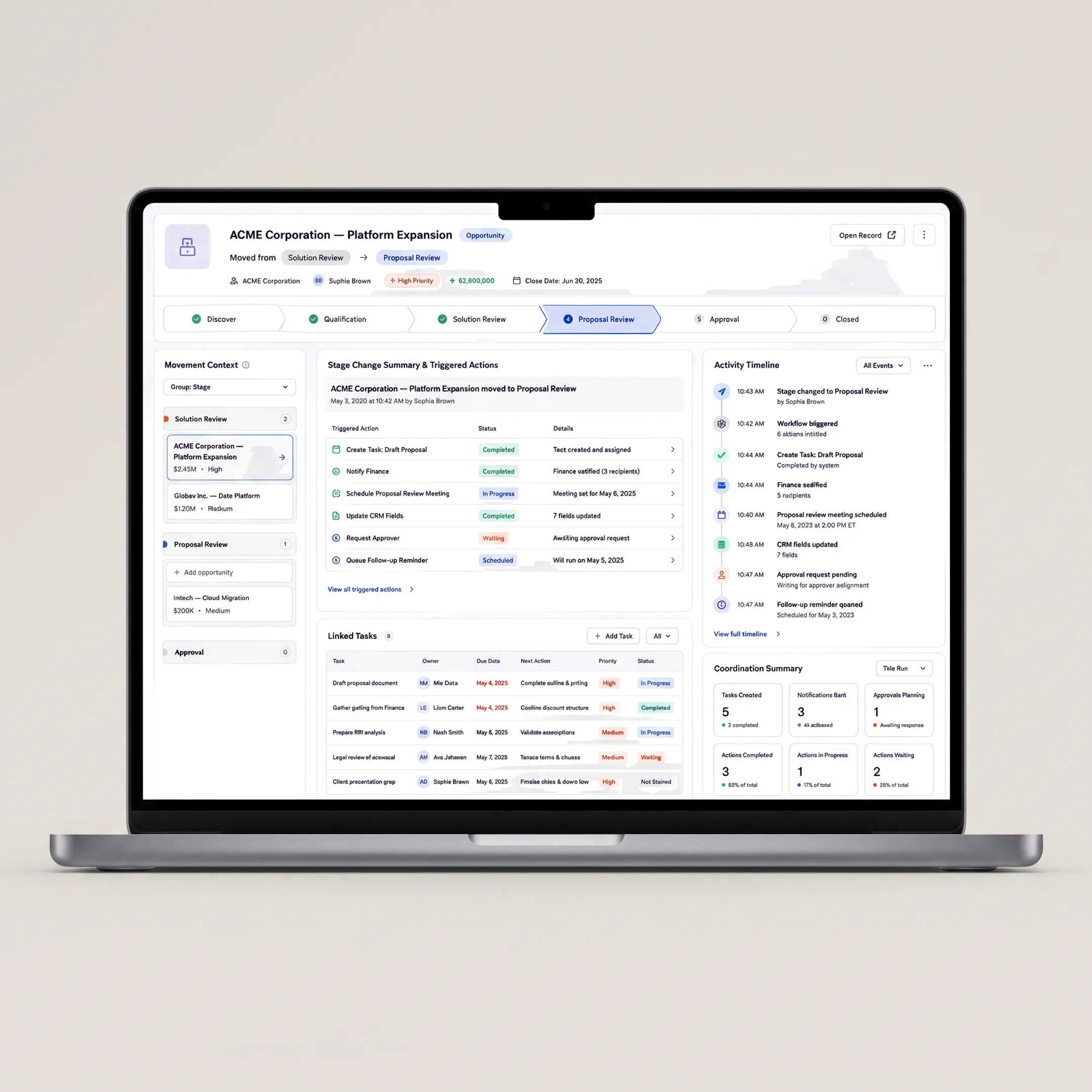 AI proposal workspace for security services