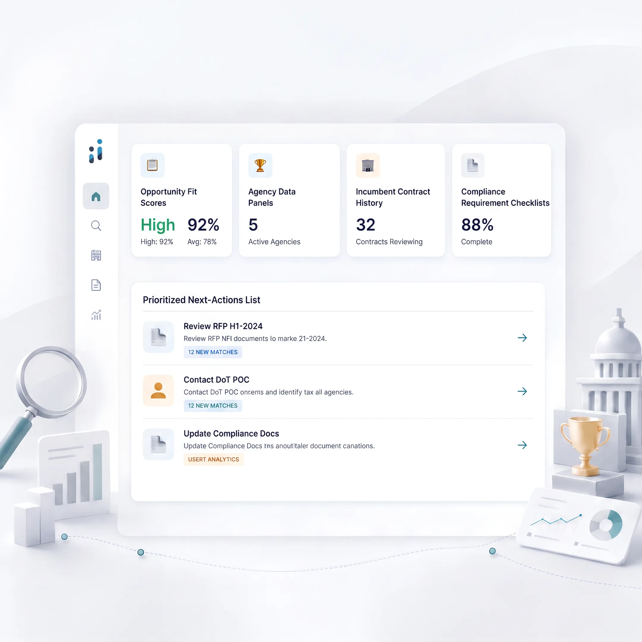AI capture platform showing opportunity intelligence