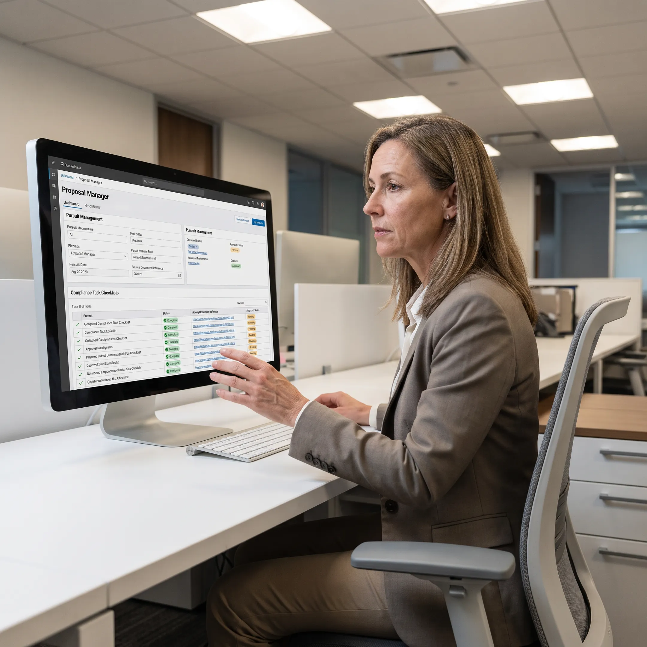 Proposal manager using an AI workflow platform