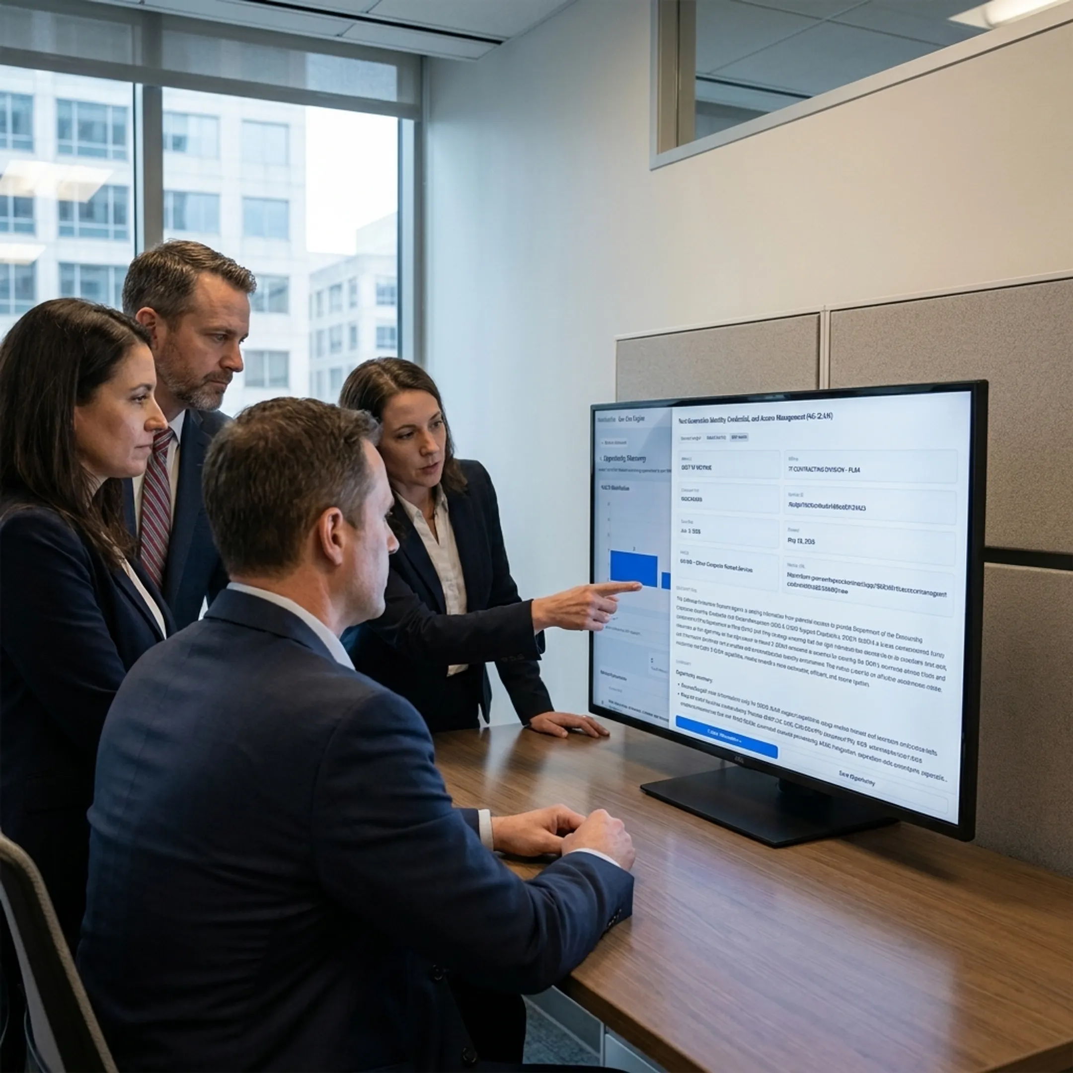AI capture dashboard showing federal opportunity analysis