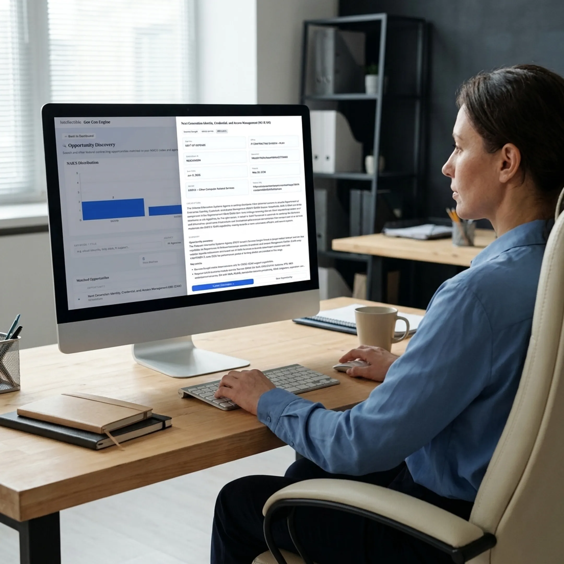 Capture manager analyzing a structured federal opportunity record