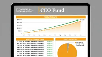 Self-directed IRA mortgage note monthly payment flow through CEO Fund