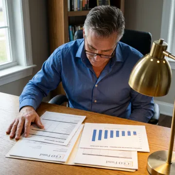 Personal finance planning with investment documents