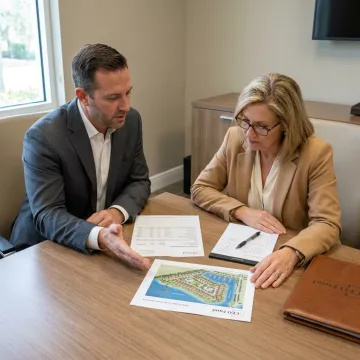 Advisor reviewing personal finance strategy with investor