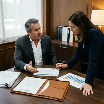 Investor onboarding meeting with fund manager