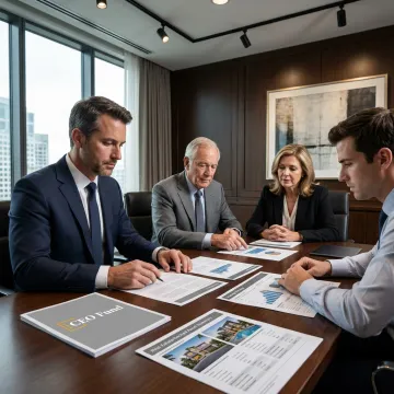 Fund manager explaining investor onboarding process