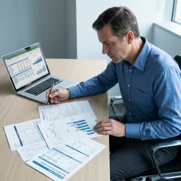 Investor reviewing high-yield cash account documents