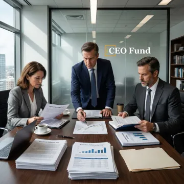 Investment team reviewing diversified real estate income portfolio