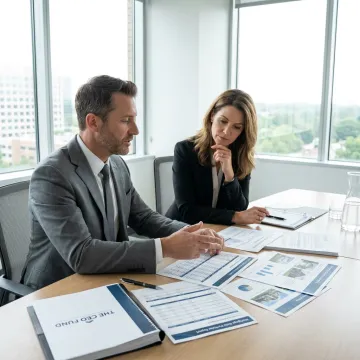 Fund manager reviewing mortgage note portfolio