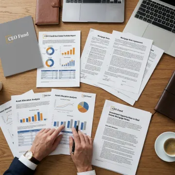 Real asset portfolio management documents and charts