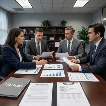 Institutional investors reviewing private capital investments