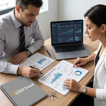 Investor reviewing real estate-backed investment portfolio