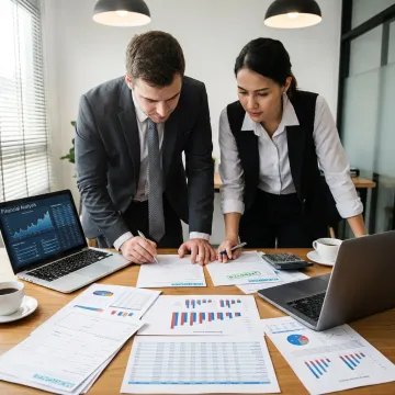 Fund manager reviewing real estate-backed investment portfolio