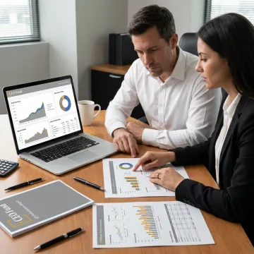 Investor reviewing real estate-backed financial portfolio