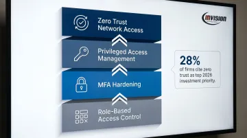 Identity and access management four-layer framework MFA PAM ZTNA role-based access controls