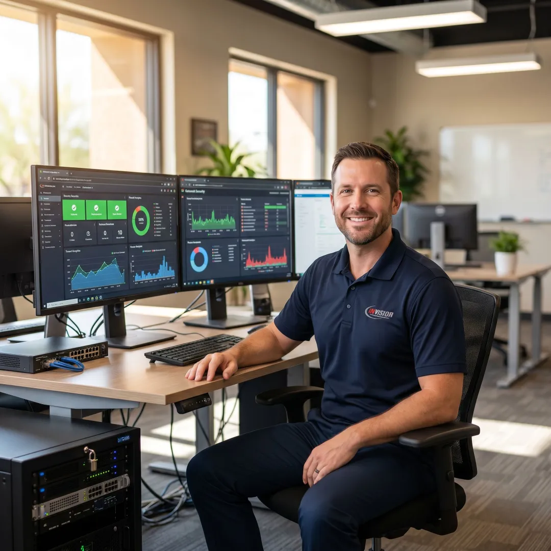 Cybersecurity support for a small business office