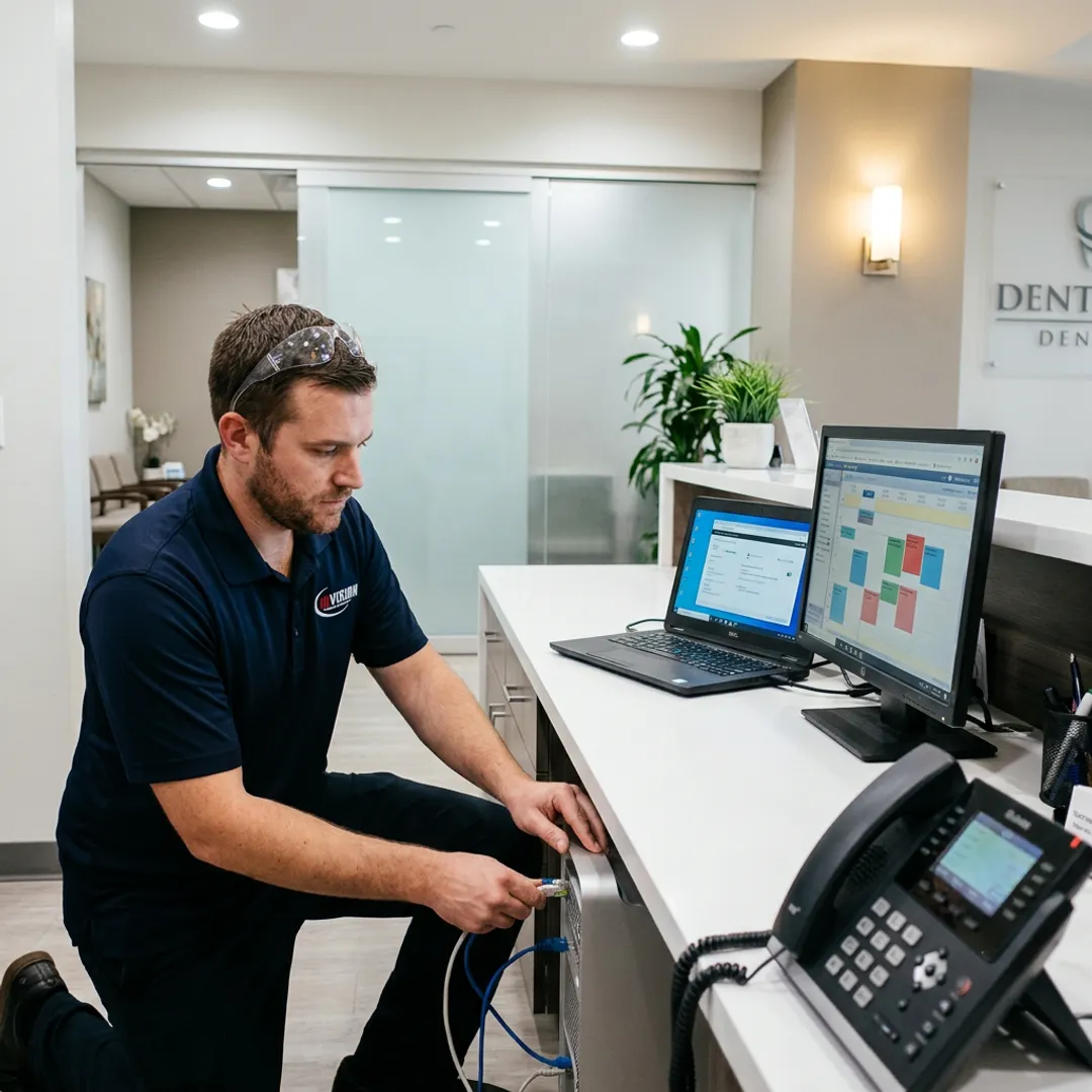 Emergency IT support for a dental practice