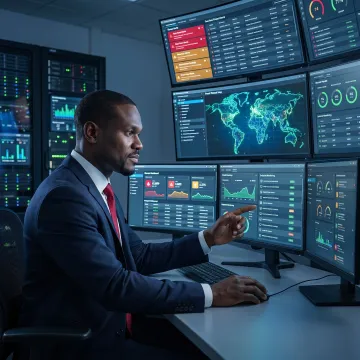 IT security monitoring dashboard and analyst