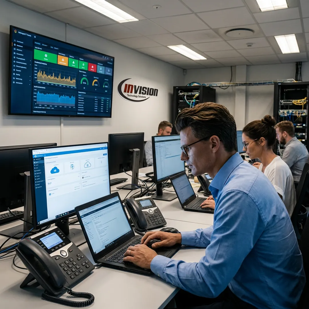 Professional services office with secure IT systems