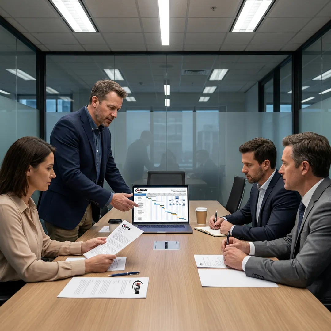 IT consultant reviewing support and project plans