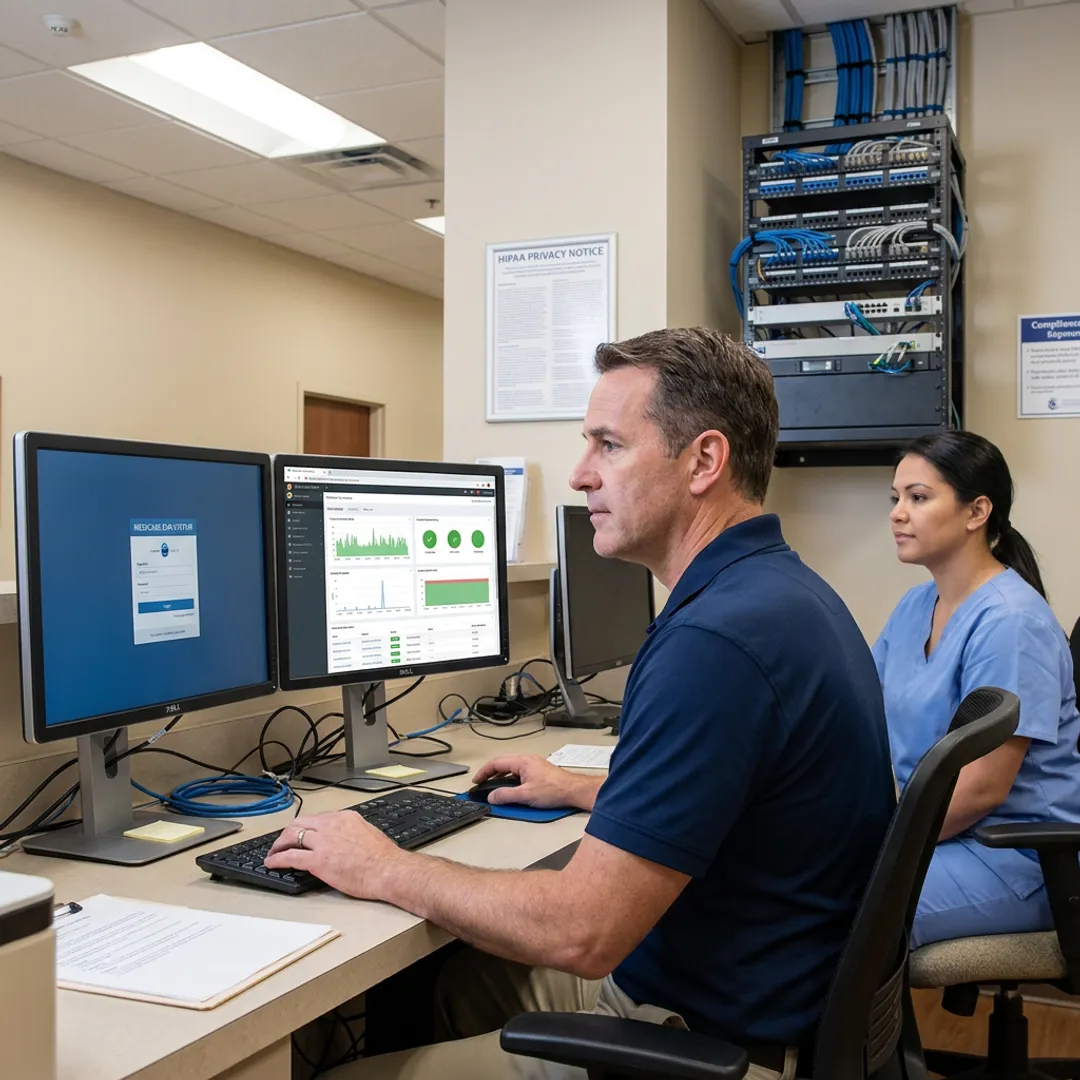 Managed healthcare IT support for secure clinical operations