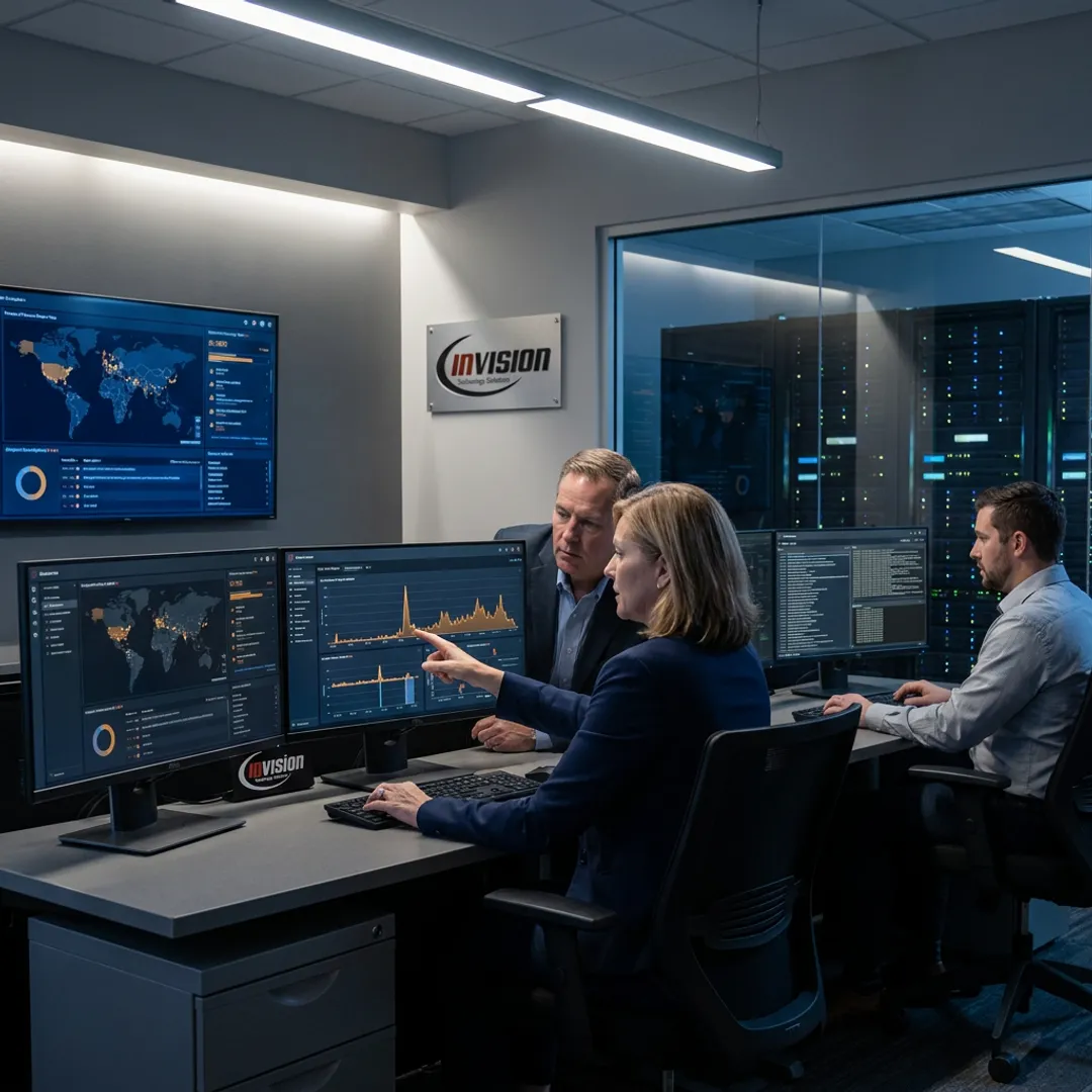 Managed cybersecurity team monitoring business networks