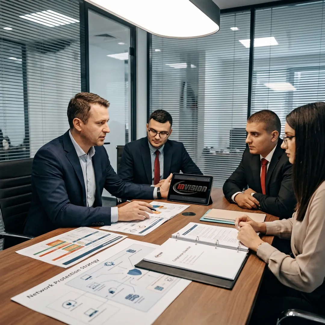 Business cybersecurity planning session